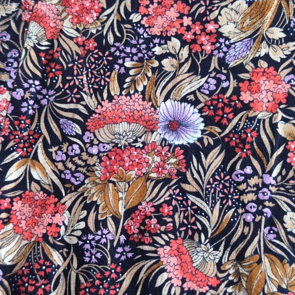 Vintage Allander House of Fraser Floral Midi Dress Women's Size Small - Picture 8 of 9